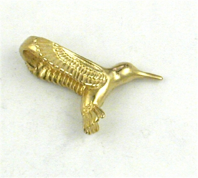 14K Gold Charm-Hummingbird