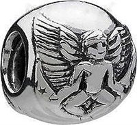 1/2 price- Chamilia Bead -Silver Angel -Retired