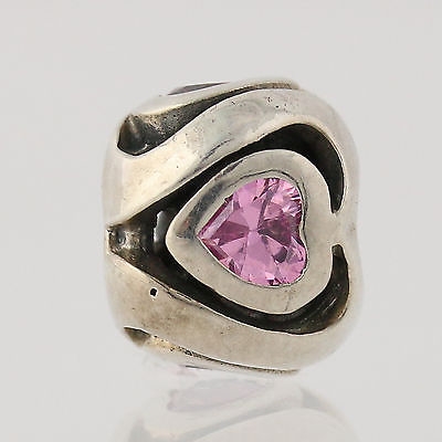 1/2 price-Chamilia Bead-Pink CZ Hearts-Retired