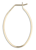 Oval Hoop Earring