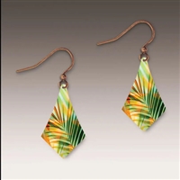 Gilded Tropical Dangle  Earrings