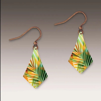 Gilded Tropical Dangle  Earrings