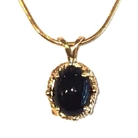 14k Gold Pendant/Slide- Black Onyx