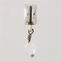 1/2 price- Chamilia Bead -April Birthstone Dangle-Retired