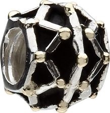 1/2 price-Chamilia Bead-Gold Tips-14k Accents-Retired