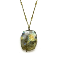 Faceted  Labradorite Necklace