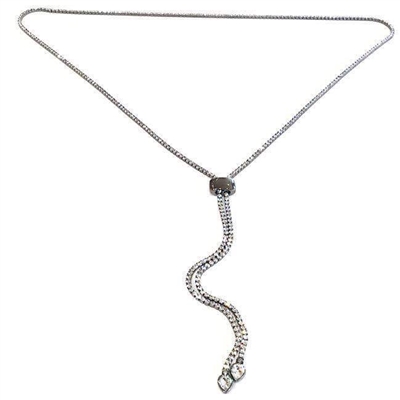 Crystal Lariat Necklace by Twistals