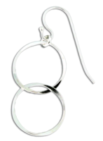Sterling Silver  "Married Link" Earrings