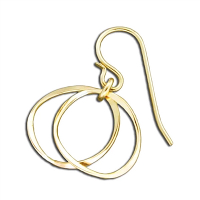 Gold FIlled "Twin Link" Earrings