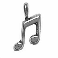 Sterling Silver Charm-Small Musical Note