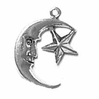 Sterling Silver Charm-Man in the Moon