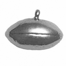 Sterling Silver Charm- Football- Solid