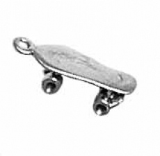Sterling Silver Charm-Skate Board