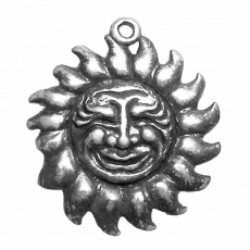 Sterling Silver Charm-Sunface