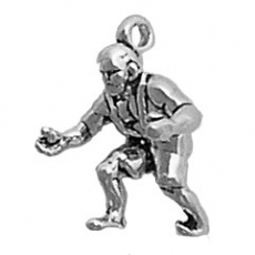 Sterling Silver Charm-Wrestler