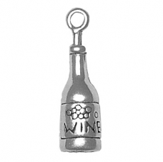Sterling Silver Charm-Wine Bottle