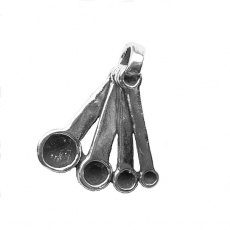 Sterling Silver Charm-Measuring Spoons