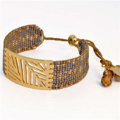 â€œPalmâ€ Beaded Bracelet