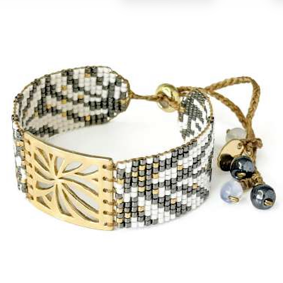 â€œCocoaâ€ Beaded Bracelet