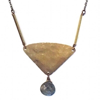 â€œCrescent Barâ€ Labradorite Necklace