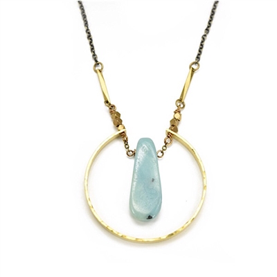 Amazonite Necklace- Blue Circlet