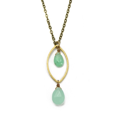Seafoam Chalcedony Necklace- Love Anew