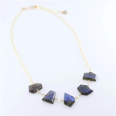 Gold Filled Labradorite Necklace