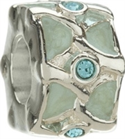 1/2 price-Chamilia Bead-Aquamarine-Retired