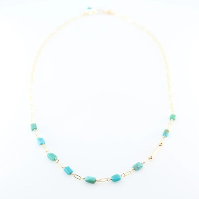 Gold Filled Turquoise Necklace