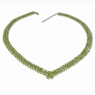 Sterling Silver Necklace- Peridot