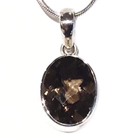 Sterling Silver Pendant- Smoky Quartz