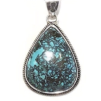 Sterling Silver Pendant/Necklace- Turquoise