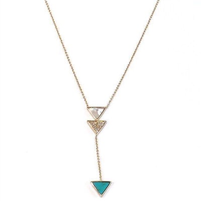 Triangle Inlay Necklace by Twistals