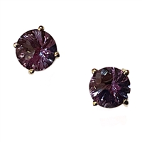 14k Gold Post Earrings- Alexandrite