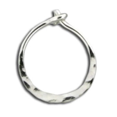 Sterling Silver Round Hoop Earring
