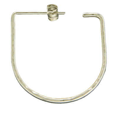 Post Hoop Earrings-Sterling Silver