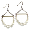 Glass Pearl Dangle Earrings