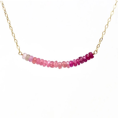 Pink Sapphire Ombre Necklace