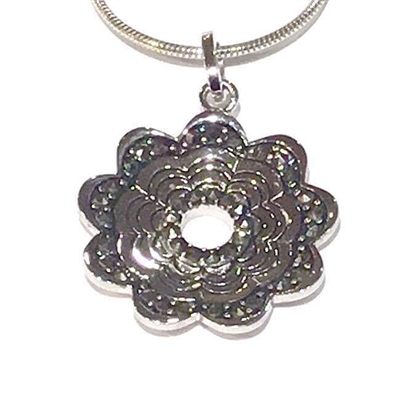 Sterling Silver Marcasite Pendant