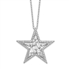 Sterling Silver Cluster Star Necklace