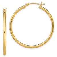 14K Gold-Filled Polished Hoop Earrings