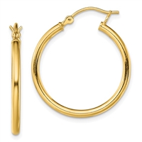 14K Gold-Filled Polished Hoop Earrings