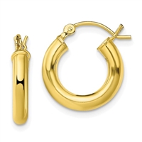 14K Gold-Filled Polished Hoop Earrings