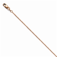 14k Rose Gold Sparkly Octagonal Box Chain