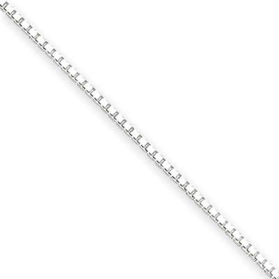 1.25 mm Box Chain-Sterling Silver-30"
