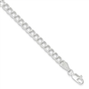 4.2mm Double Link Charm Bracelet-Sterling Silver-7"