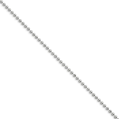 Stainless Steel Ball Chain- 18"- 2.4mm