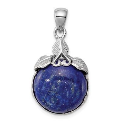 Sterling Silver Pendant- Lapis Lazuli