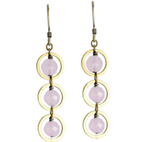 Rose Quartz Drop Earrings