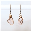 Wire Wrap Earrings- Rose Quartz